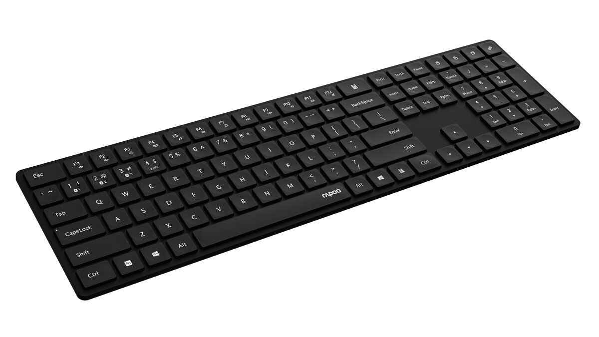 Klawisze multimedialne klawiatury bezprzewodowej Rapoo E8020M Multimode Blade