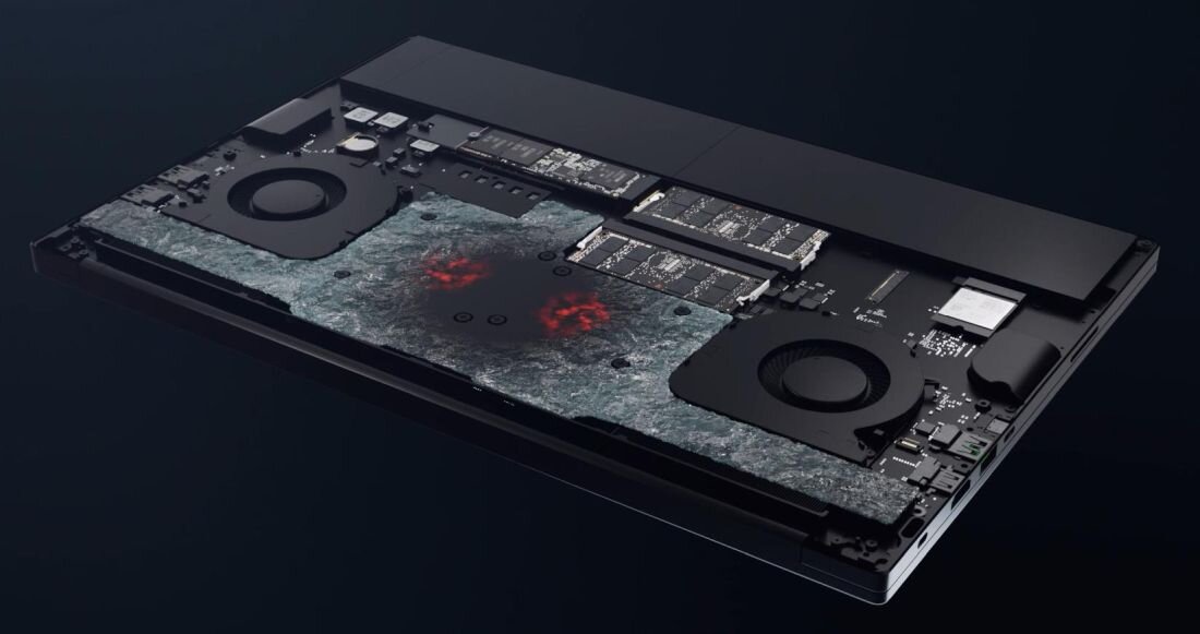 Laptop RAZER Blade 15 - chłodzenia komorą parową 