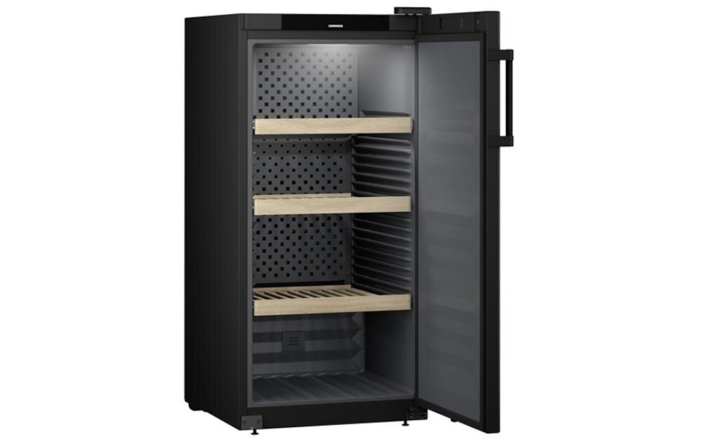 LIEBHERR WSBL 4201 easyfill otwieranie drzwi chłodziarka kąt wygodne wkładanie butelka wino mechanizm selfclosing samoczynne zamykanie delikatnie