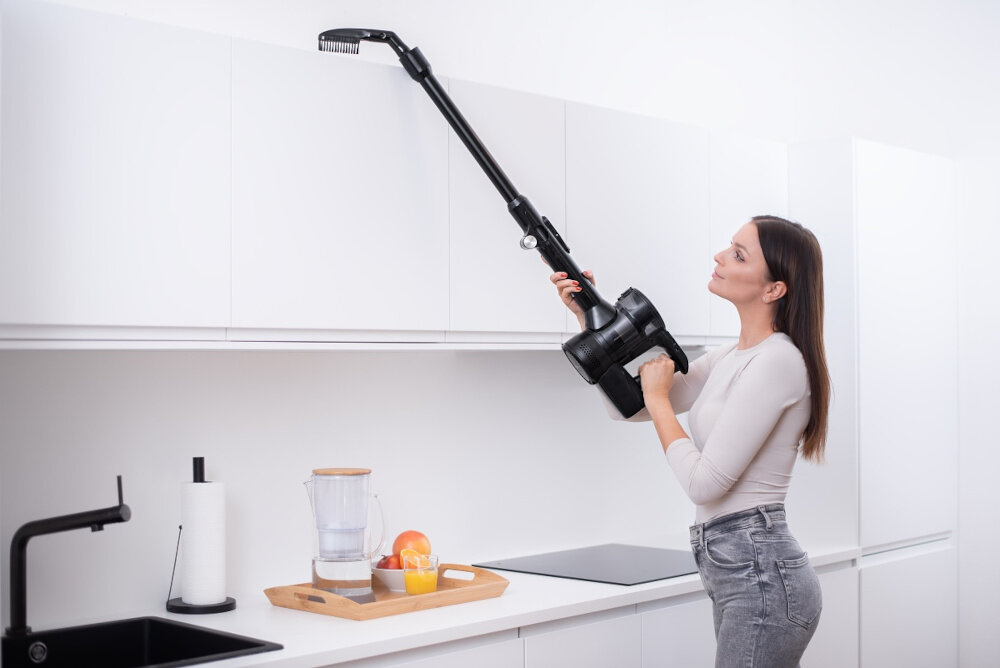 Odkurzacz LAUBEN Stick Vacuum & Mop 3in1 Pet Deluxe 400BC Łatwe czyszczenie elastyczny drążek przegub Elastyczny wąż