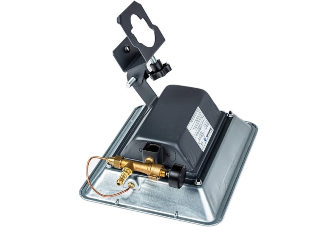 Promiennik gazowy RAVANSON BRI-85N lekki przeznaczenie użytkowanie wyposażenie uchwyt zawór termoelektryczny bezpieczeństwo użytkowania waga wygoda