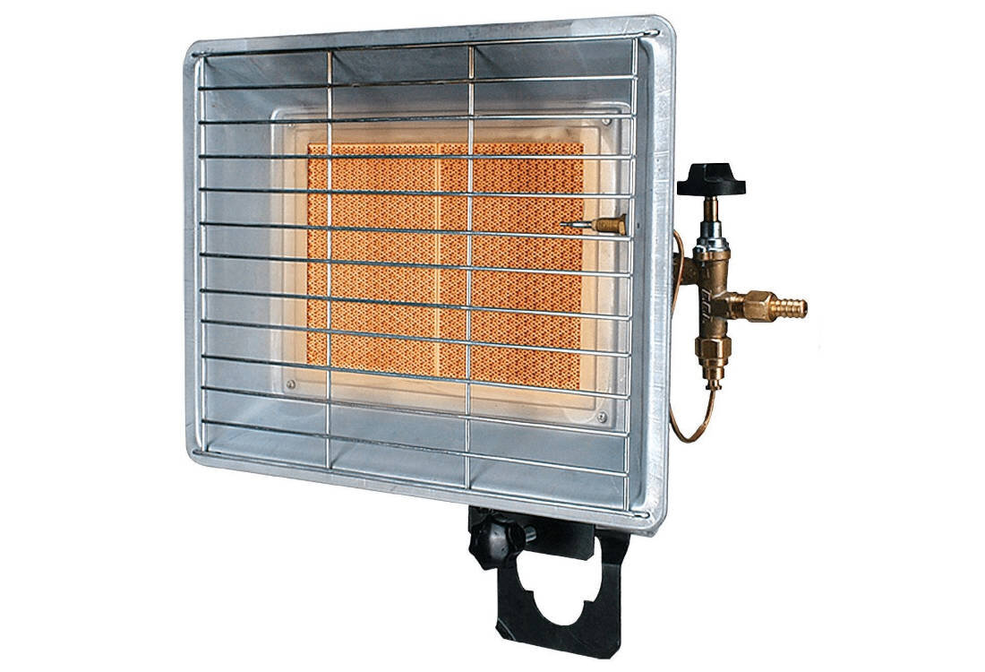 Promiennik gazowy RAVANSON BRI-85N moc grzewcza efektywne ogrzewanie zasięg działanie pomieszczenie Zużycie gazu zasilanie gaz propan-butan ciśnienie wymiary szerokość głębokość wysokość