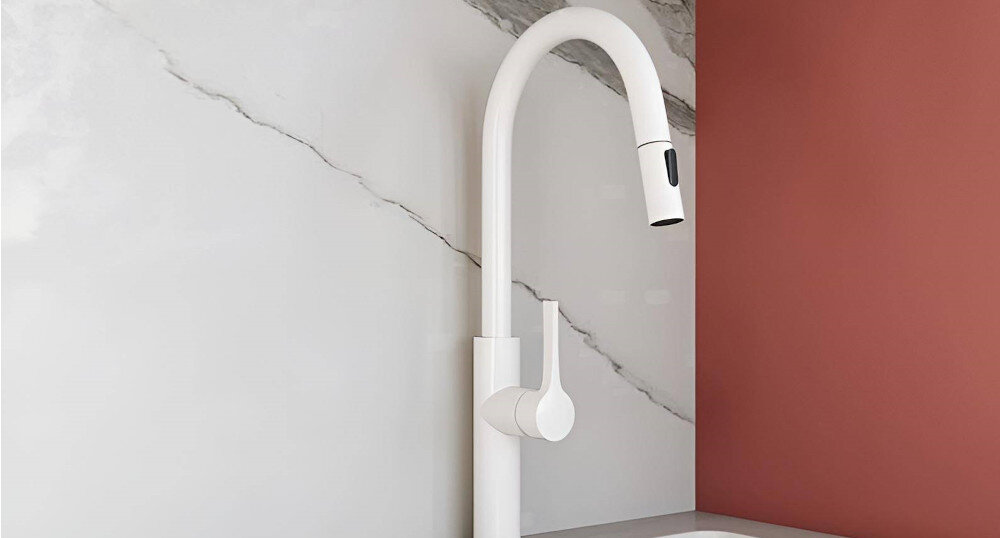 Bateria GLOBALO Divio Biały wzornictwo styl minimalizm elegancja wygląd