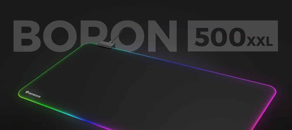 GENESIS Boron 500 powierzchnia typu speed podświetleniem RGB 12 trybami do wyboru
