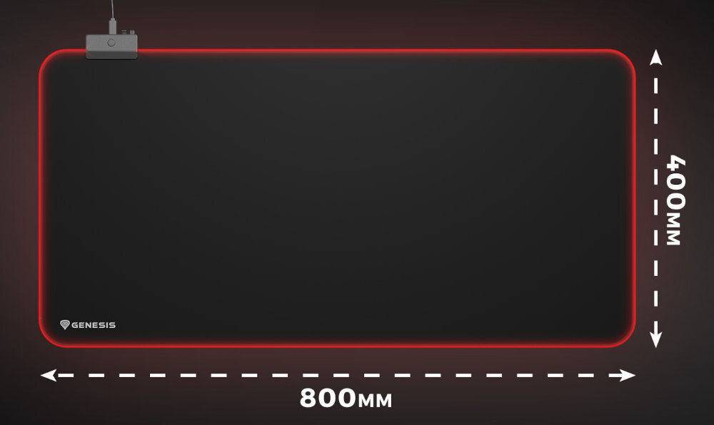 GENESIS Boron 500 800 x 400 x 4 mm klawiaturę, myszkę i słuchawki duża powierzchnia niskiej czułości DPI