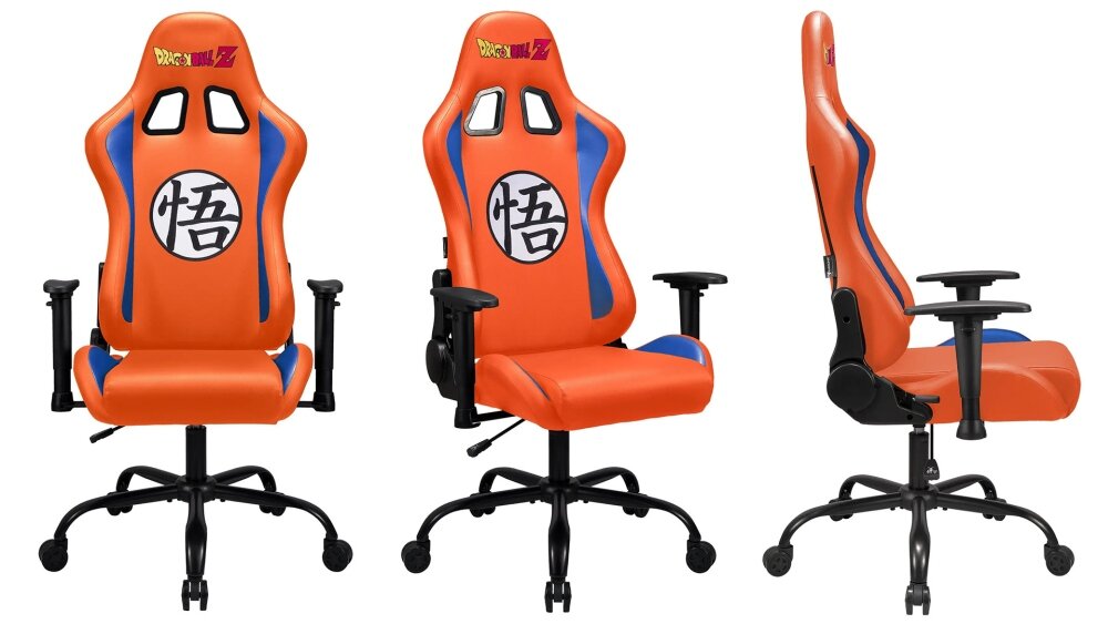 Fotel SUBSONIC SA5609-D1 Dragon Ball Z komfort ergonomia ekoskóra podłokietniki 3D