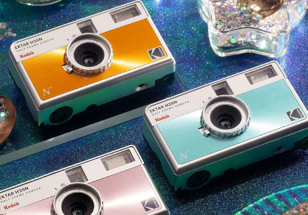 Aparat analogowy KODAK Ektar H35N kreatywność jakość eksperymentowanie funkcjonalność ilość wyposażenie