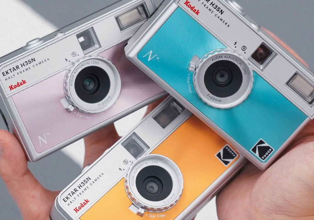 Aparat analogowy KODAK Ektar H35N kreatywność jakość eksperymentowanie funkcjonalność ilość wyposażenie