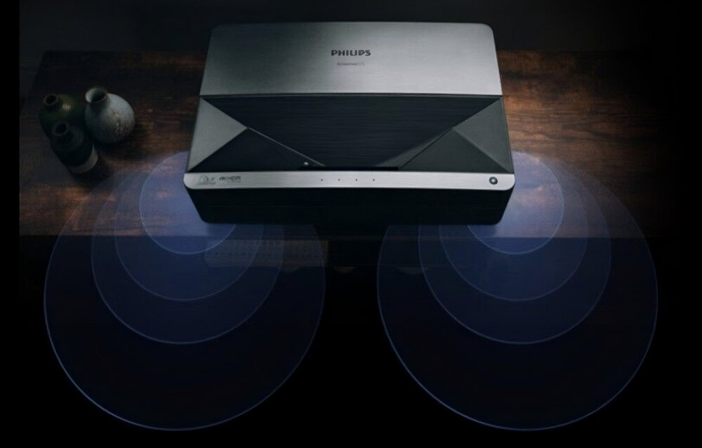 Projektor PHILIPS Screeneo U5 SCN550 dźwięk audio głośniki