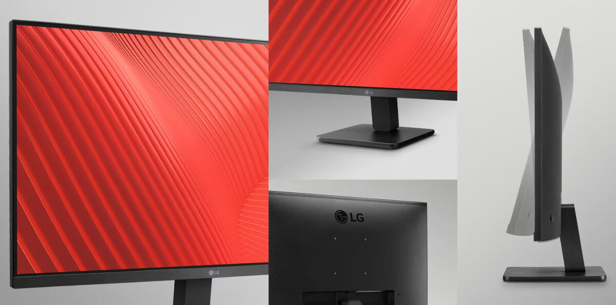 Monitor LG 24MR400-B 23.8 1920 x 1080px IPS 100Hz ramka regulacja nachylenie mocowanie VESA