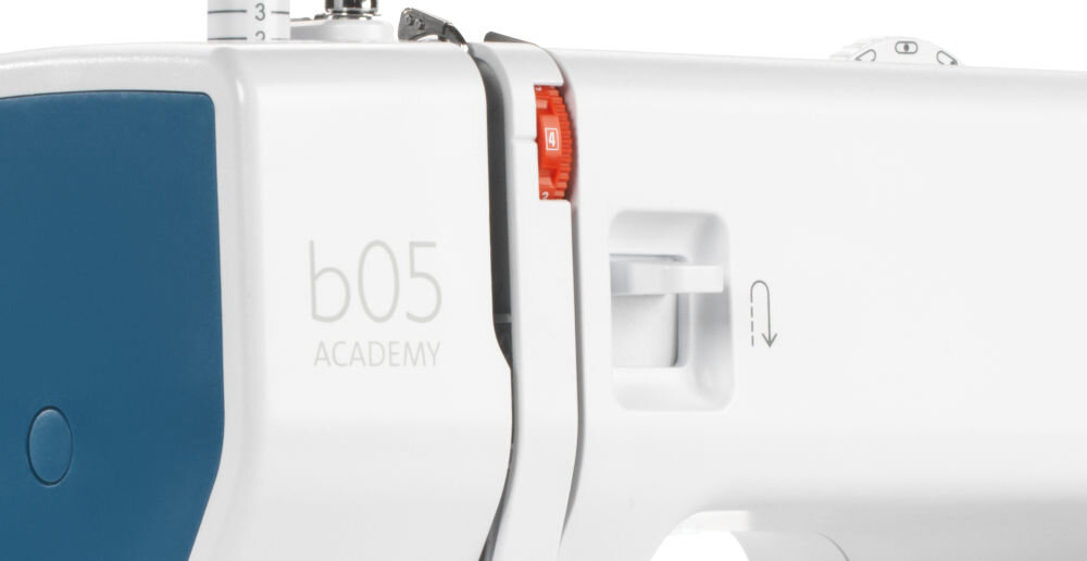 Maszyna do szycia BERNETTE 05 Academy Heavy Duty funkcja płynnej regulacji ściegów dostsoowanie ściegu precyzyjnie dopasowane parametry różne materiały preferowane techniki szycia większa elastyczność precyzja różnorodne projekty krawieckie