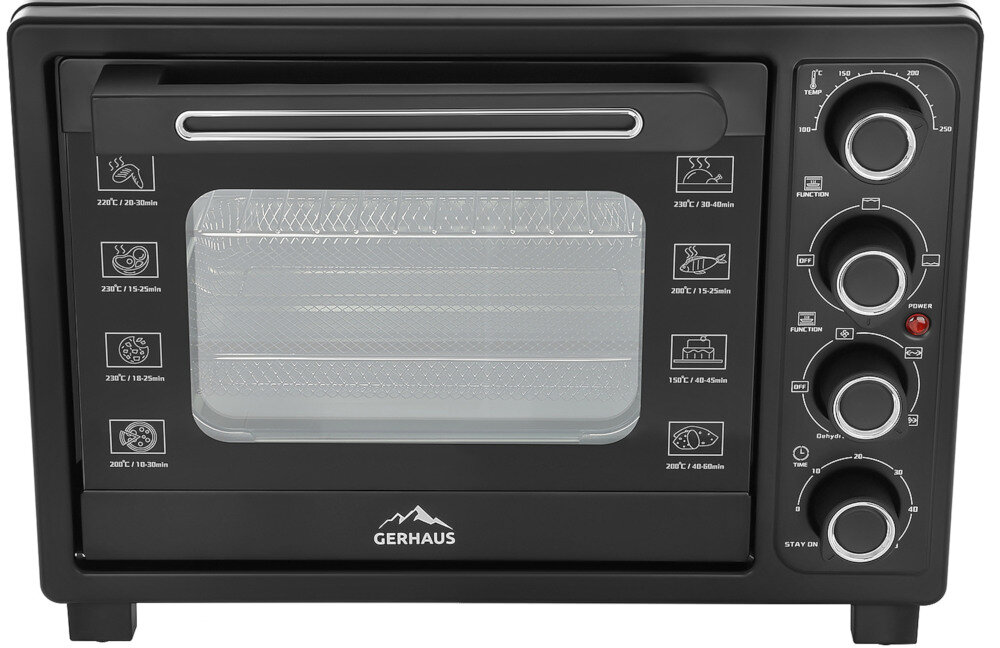 Piekarnik GERHAUS GH-PI245 Regulacja temperatury zakres od 100 do 250°C