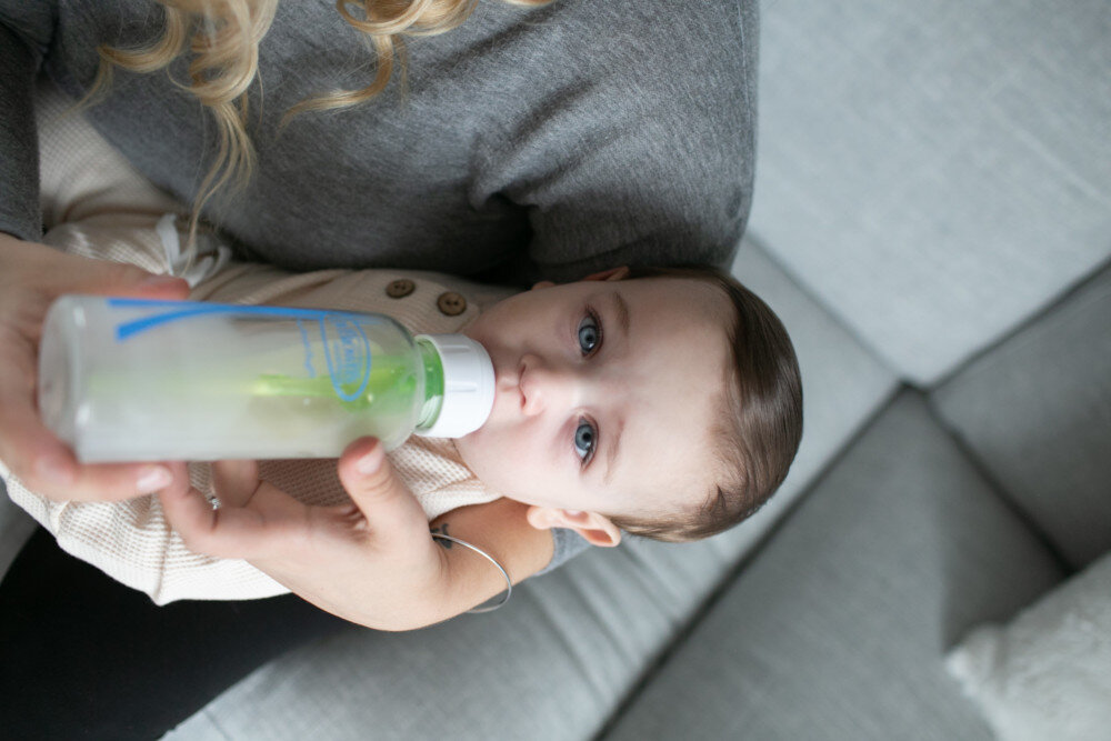 Butelka DR BROWNS szklana Options+ 270 ml Różowy Zaawansowany system odpowietrzający pecherzyki kolki 