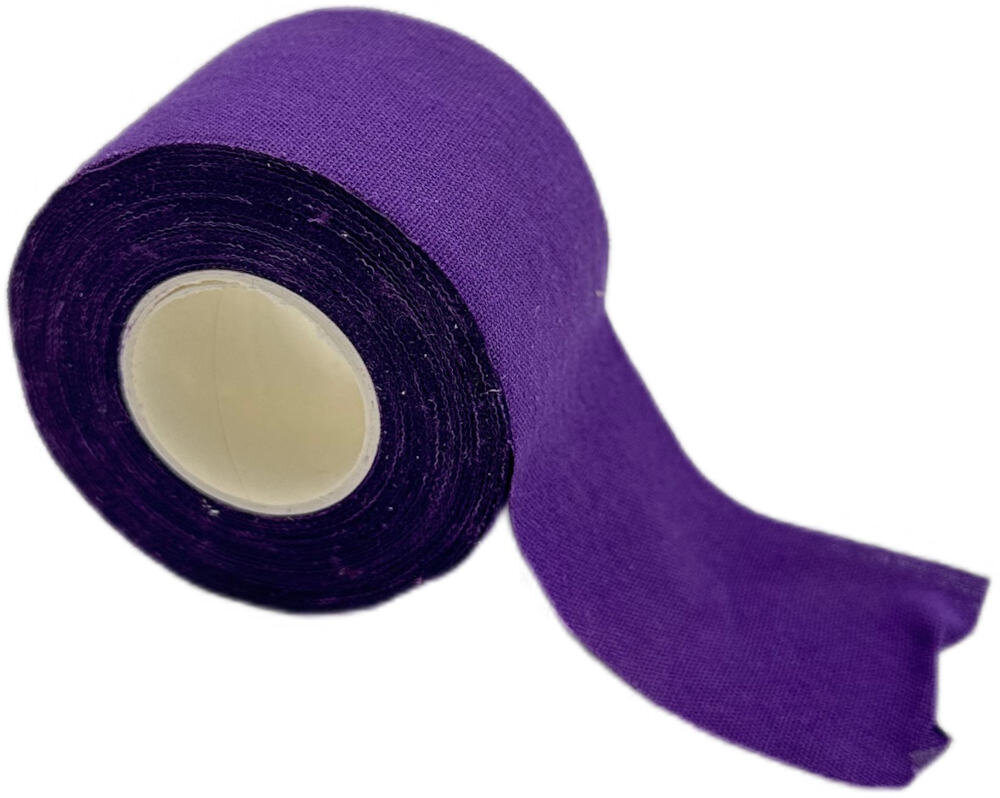 Taśma kinezjologiczna DUNLOP Tape 7.3 m x 38 mm Fioletowy Dopasowanie i wygoda Możliwość przycinania dostosowanie długość potrzeby łatwa w aplikacji aktywacja czas szerokość precyzja dopasowanie waga netto