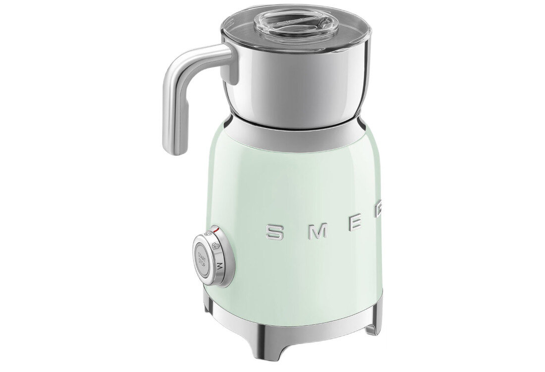 Spieniacz SMEG MFF11PGEU Pastelowa zieleń Dopasowany do kuchni wymiary swoboda
