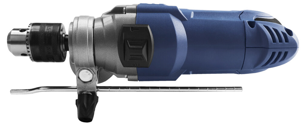 Wiertarka udarowa CELMA PROFESSIONAL PRCm 13GEO wiertarka ba białym tle widoczna z góry moc 850 W stabilna praca stałe parametry działania skracają czas potrzebny na wiercenie