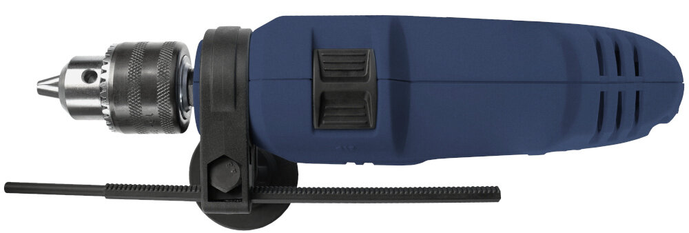 Wiertarka udarowa CELMA PROFESSIONAL PRCk 13GEO wiertarka ba białym tle widoczna z góry moc 710 W stabilna praca stałe parametry działania skracają czas potrzebny na wiercenie