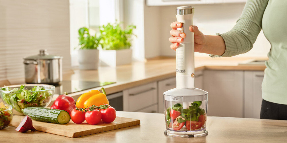 Blender SENCOR SHB 6551WH Biały Płynna regulacja obrotów 10 funkcji specyfika precyzja