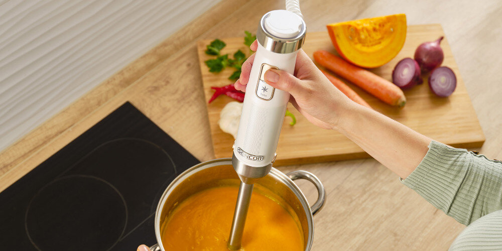 Blender SENCOR SHB 6551WH Biały Ergonomiczny uchwyt wykonanie stal nierdzewna