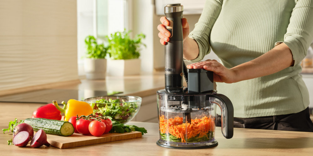 Blender SENCOR SHB 6552BK Czarny TITANIUM QuadBlade moc mieszanie rozdrabnianie blendowanie