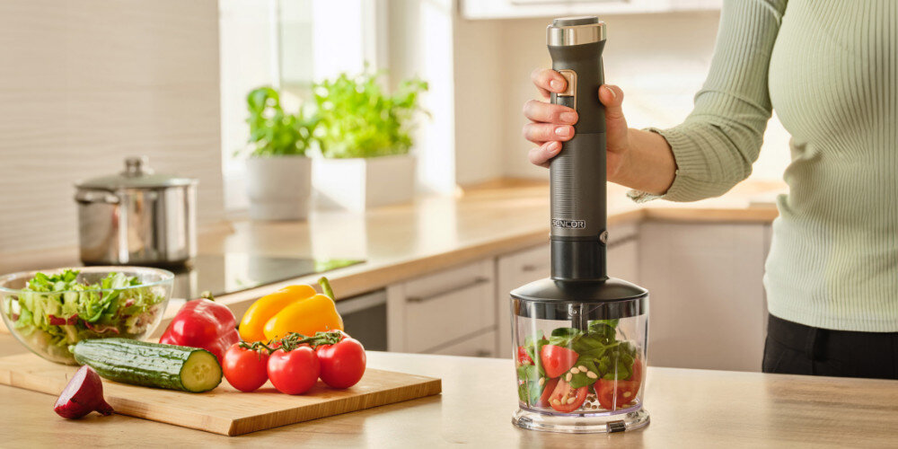 Blender SENCOR SHB 6552BK Czarny Płynna regulacja obrotów 10 funkcji specyfika precyzja