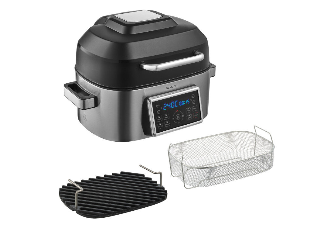 Air Fryer Frytownica beztłuszczowa SENCOR SBG 8900SS zestaw akcesoria komplet wyposazenie