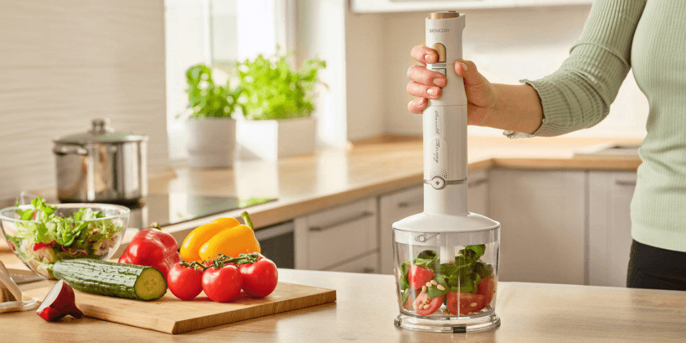Blender SENCOR SHB 6441WH Biały moc 1200 W stopa długość 20 cm