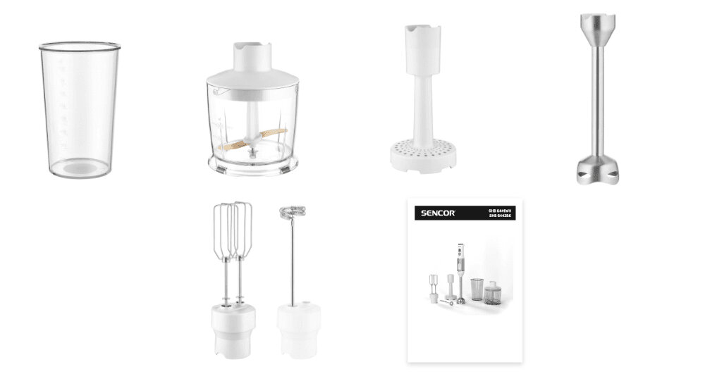 Blender SENCOR SHB 6441WH Biały zestaw akcesoria komplet wyposazenie