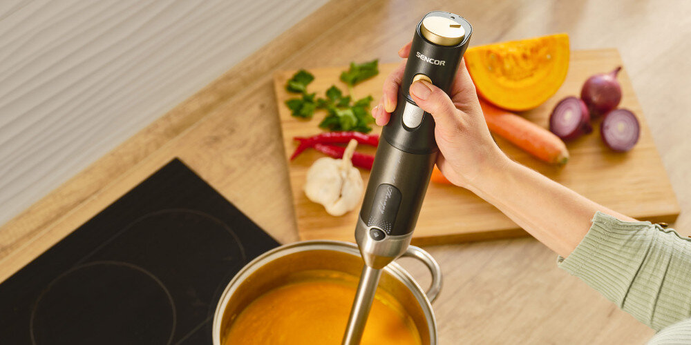 Blender SENCOR SHB 6442BK Czarny miksowanie gorące potrawy wykonanie stal nierdzewna pojemność możliwości