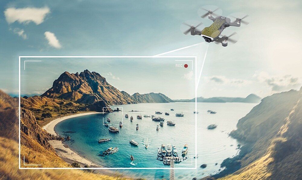 Dron OVERMAX X-Bee Drone Fold One kamera rozdzielczość nagrywanie obiektyw