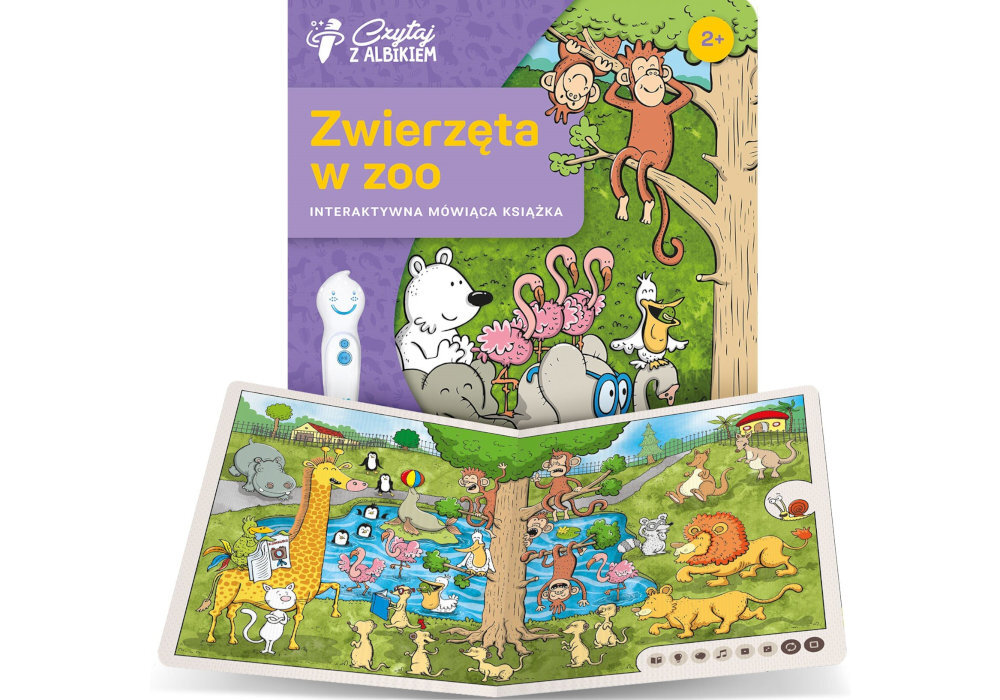 Czytaj z Albikiem Zwierzęta w zoo 94901 zabawa rozwój wyobraźnia czytanie wyposażenie