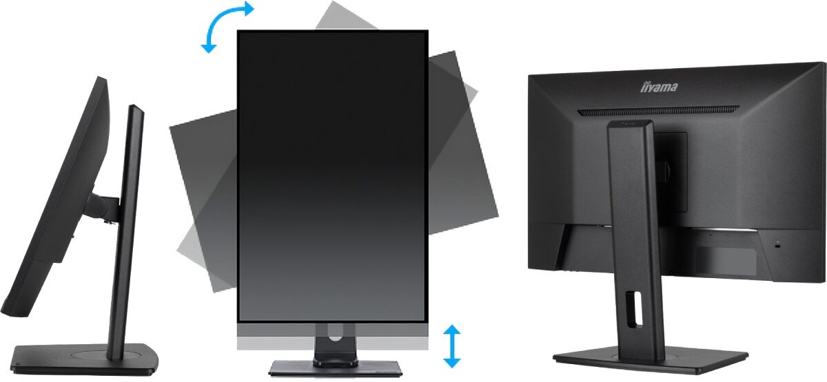 Monitor IIYAMA ProLite XUB2493HSU-B6 23.8 1920x1080px IPS 100Hz 1 ms podstawa ergonomia regulacja