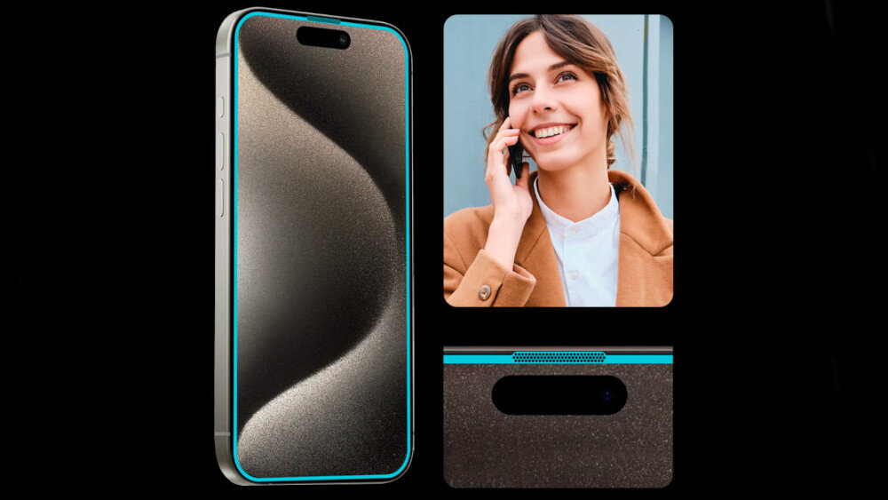 Szkło hartowane CRONG Anti-Bacterial 3D Armour Glass do Apple iPhone 15 - wykonanie