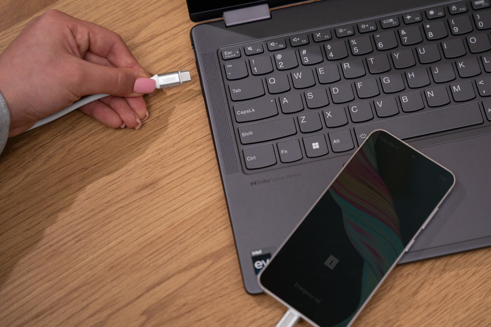 Kabel USB Typ-C - USB Typ-C XLINE 100W 3m Biały Quick Charge Power Delivery