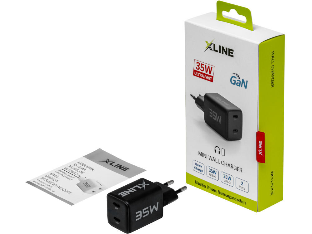 Ładowarka indukcyjna XLINE WCG352CK Czarny elementy zestaw