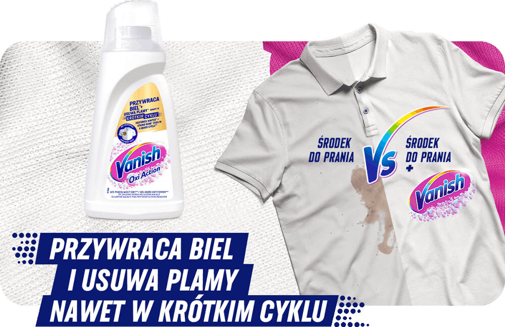 Odplamiacz do prania VANISH Oxi Action Biały 3000 ml