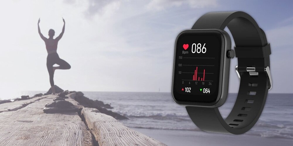 Smartwatch DENVER SW-182 Szary w każdej sytuacji, odporny na kurz i wodę, wytrzymała bateria