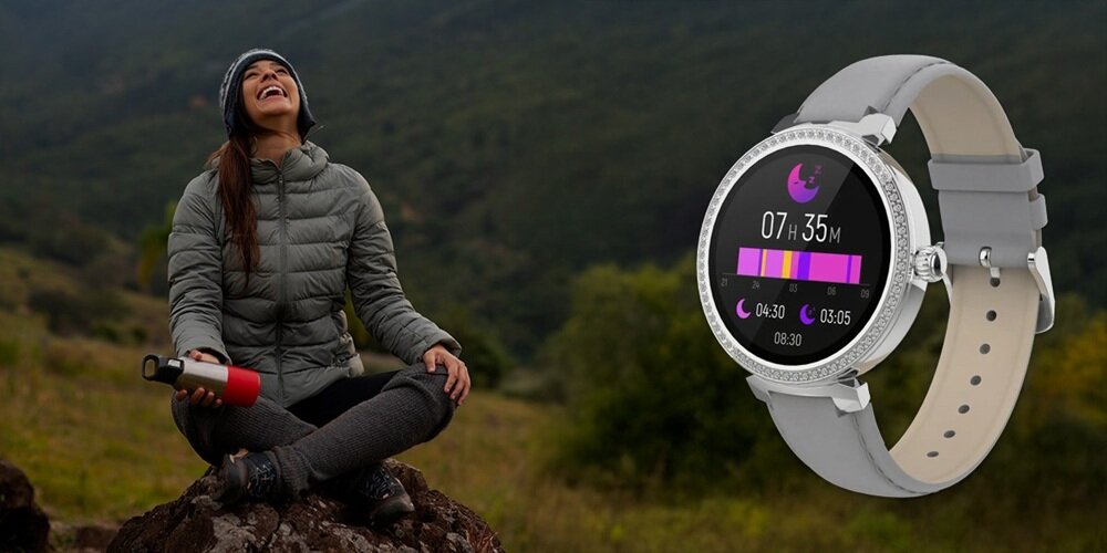 Smartwatch DENVER SWC-342RO Różowy wsparcie aktywności, funkcja stopera, raport treningów, analiza aktywności