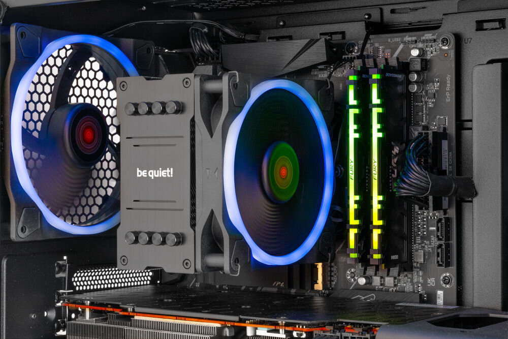 Komputer MAD DOG BQ500FX-A08DR32 R7-5700X 32GB RAM 1TB SSD Radeon RX6800 zasilacz moc zabezpieczenia sprawność certyfikat prąd