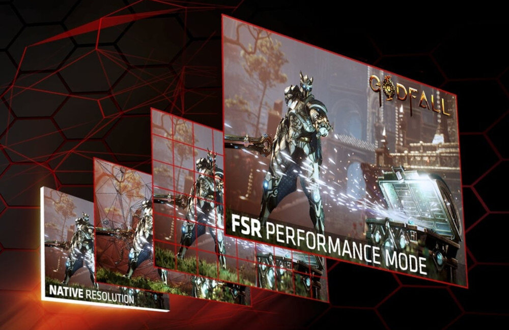 Komputer MAD DOG BQ500FX-A08DR32 R7-5700X 32GB RAM 1TB SSD Radeon RX6800 FPS klatki skalowanie upscaling FSR RSR wydajność