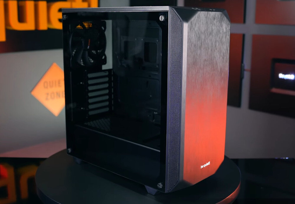 Komputer MAD DOG BQ500-A07DB16 R7-5700X 16GB RAM 1TB SSD GeForce RTX4060Ti obudowa wygląd wentylatory przewiew okno bok wyciszenie