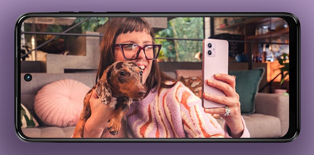 Smartfon MOTOROLA Moto G14   ekran bateria aparat procesor ram pamięć pojemność rozdzielczość zdjęcia filmy opis dane cechy blokady system łączność wifi bluetooth obudowa szkło odporność porty muzyka transfer sieć przekątna matryca waga czujniki oled amoled ips