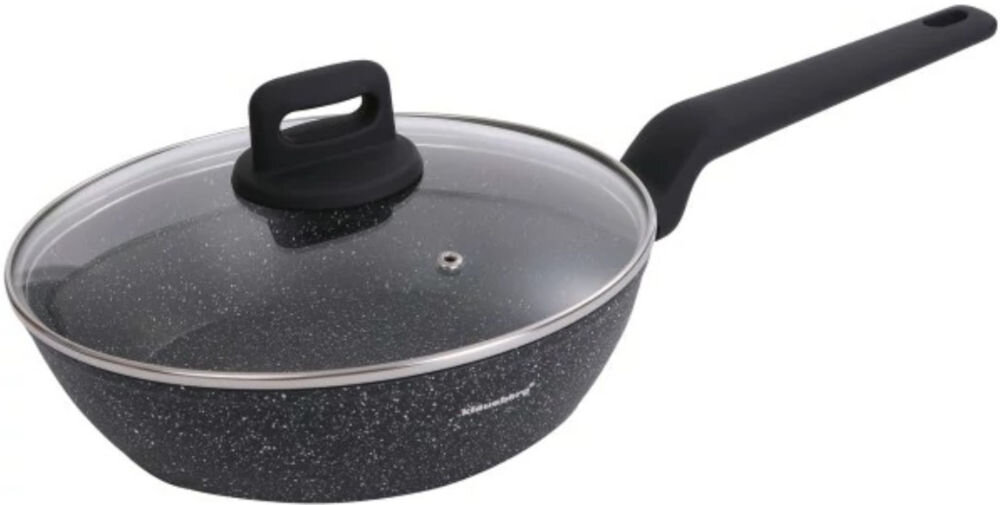 Patelnia KLAUSBERG KB-7666 24 cm  funkcjonalność stylowy wygląd marmurkowy wzór elegancja komponuje się z każdą kuchnią wysoka jakość aluminium efektywne rozprowadzanie i zatrzymywanie ciepła  średnica 24 cm przygotowywanie różnorodnych potraw estetyka praktyczność