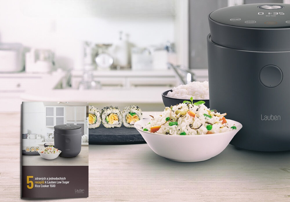 Ryżowar LAUBEN 1500WT gotowanie kilku porcji, dla całej rodziny, bez gotowania na raty