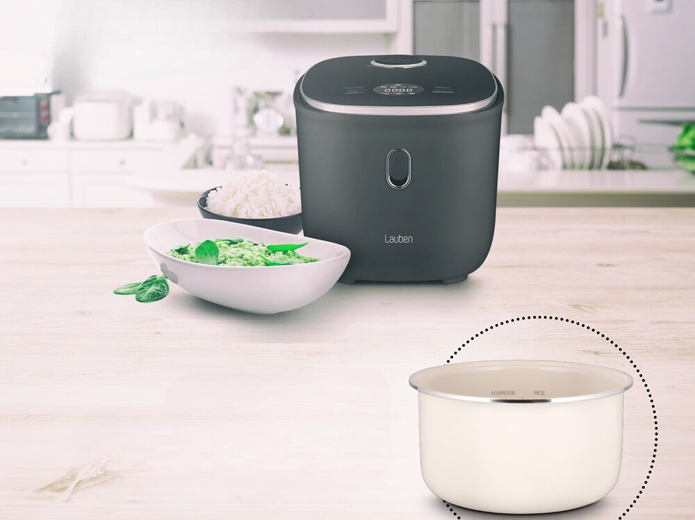 Ryżowar LAUBEN 3000AT usuwanie węglowodanów, łatwiejsze dbanie o dietę, funkcja Low Sugar