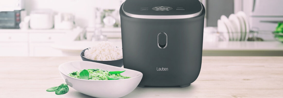 Ryżowar LAUBEN 3000AT 6 funkcje potrawy posiłki ryż zupy płatki owsiane rośliny strączkowe warzywa para opcja Quick Cook Slow Cook potrzeby dostosowanie