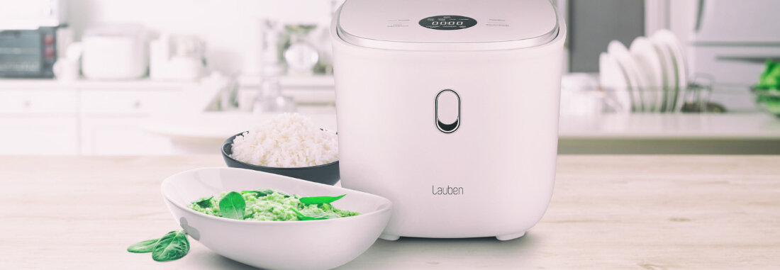 Ryżowar LAUBEN 3000WT 6 funkcje potrawy posiłki ryż zupy płatki owsiane rośliny strączkowe warzywa para opcja Quick Cook Slow Cook potrzeby dostosowanie