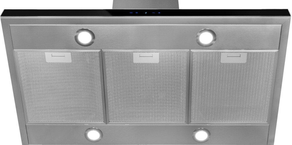 OKAP AW-6 Nuvola Isola 60 instalacja montaż podszafkowa kolor czarne szkło inox