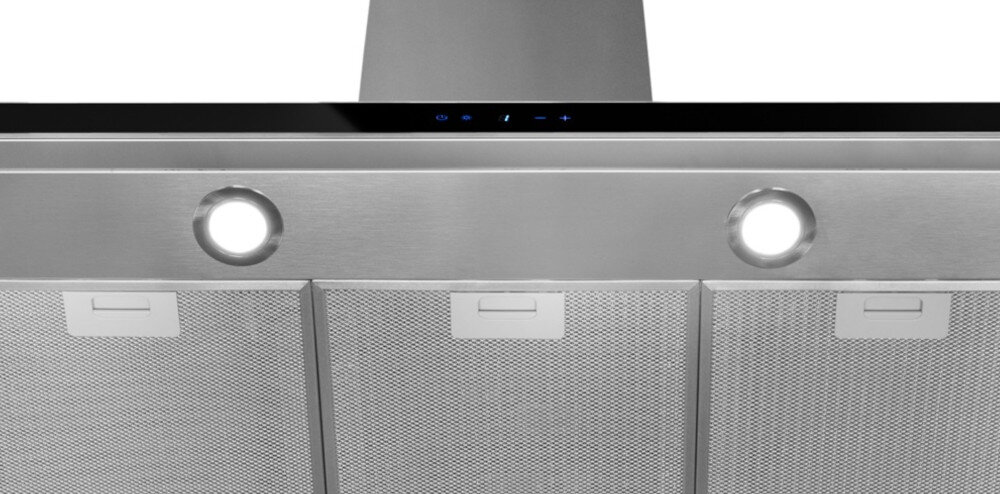 OKAP AW-6 Nuvola Isola 90 Oświetlenie LED jasne światło równomierne oświetlenie płyta kuchenna widoczność