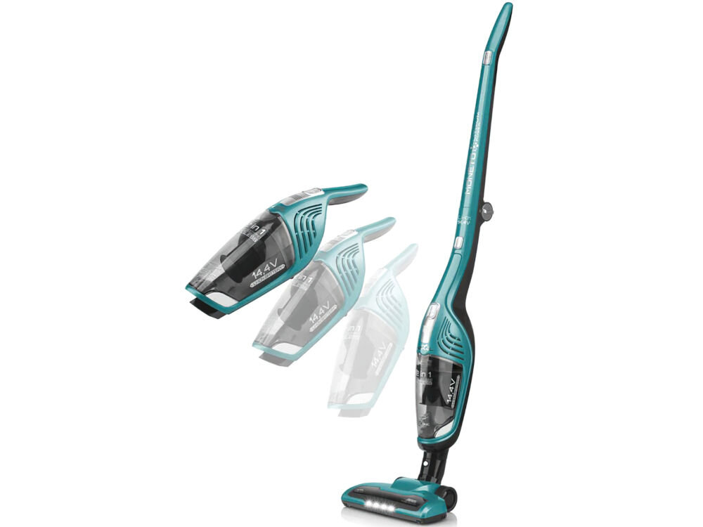 Odkurzacz ETA Moneto II 345390000 Zielony funkcjonalność 2 w 1 odkurzacz pionowy ręczny prostsze bardziej wszechstronne sprzątanie wersja ręczna usuwanie rozsypanych płatek sierść zwierząt z kanapy idealny do codziennego użytku 